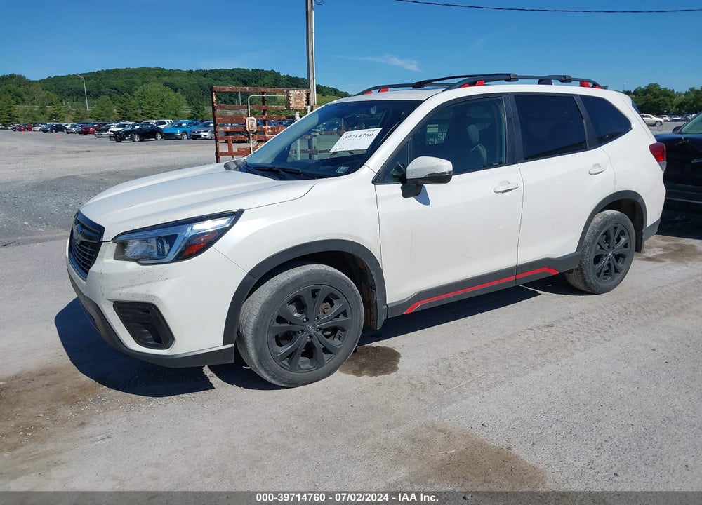 2019 SUBARU FORESTER SPORT VIN: JF2SKAPC1KH563511