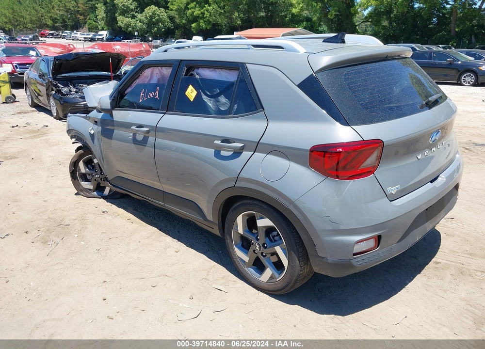 2022 HYUNDAI VENUE SEL VIN: KMHRC8A33NU195626