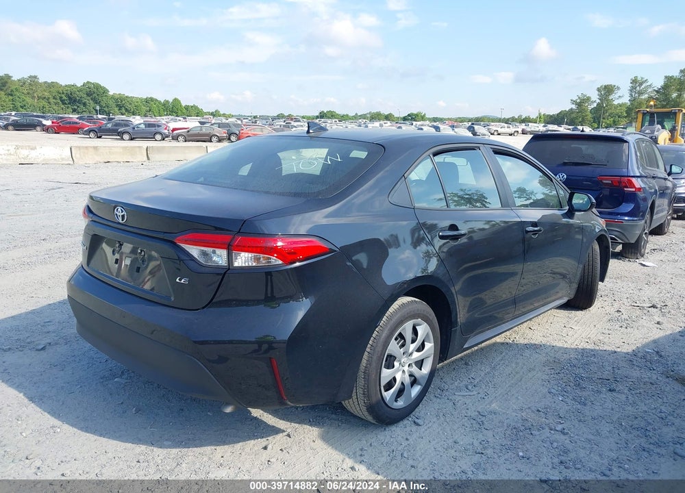 2024 TOYOTA COROLLA LE VIN: 5YFB4MDE1RP096198