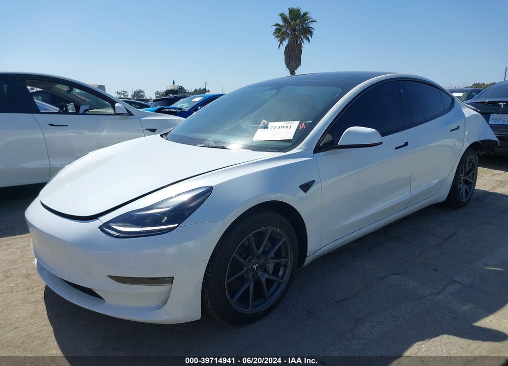 2022 TESLA MODEL 3 LONG RANGE DUAL MOTOR ALL-WHEEL DRIVE VIN: 5YJ3E1EB0NF267615
