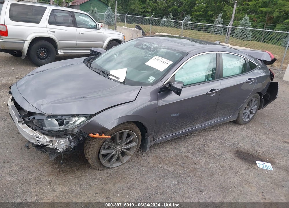 2019 HONDA CIVIC EX VIN: 19XFC1F38KE210476
