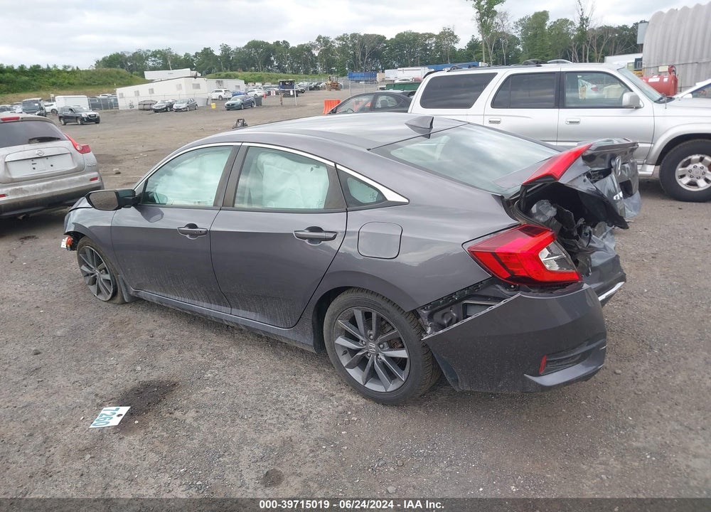 2019 HONDA CIVIC EX VIN: 19XFC1F38KE210476