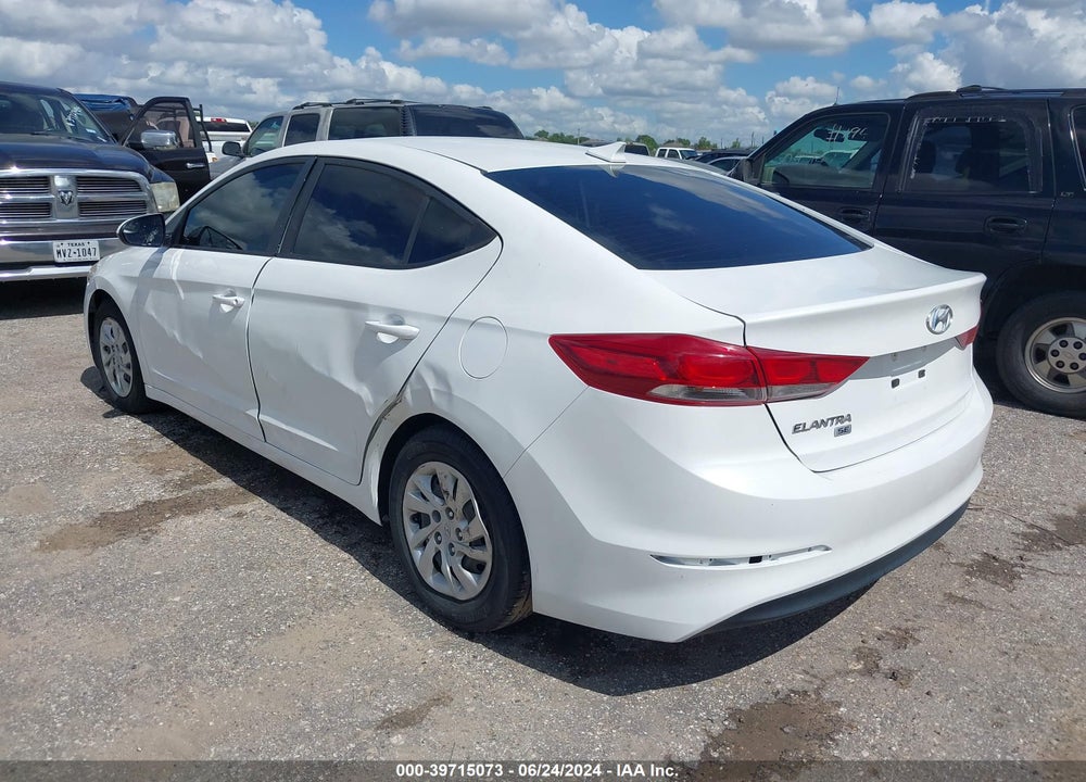 2017 HYUNDAI ELANTRA SE VIN: 5NPD74LF5HH203436