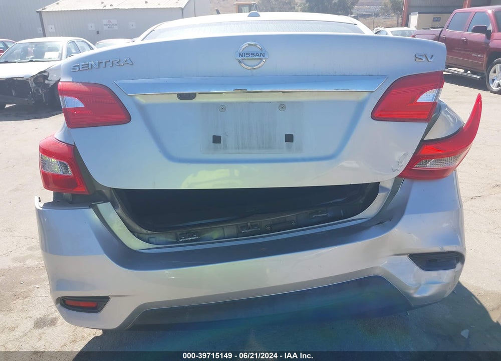 2018 NISSAN SENTRA SV VIN: 3N1AB7AP9JY297587
