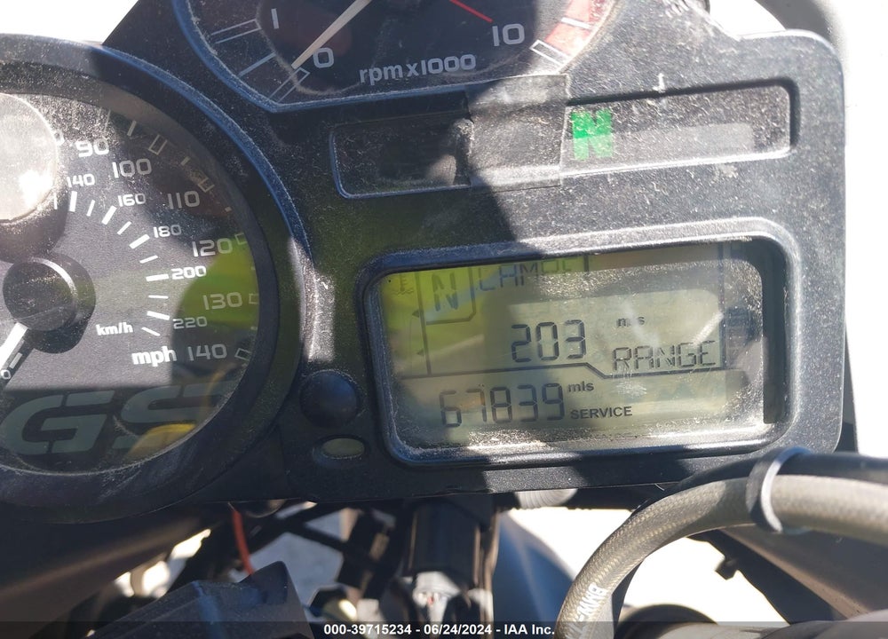 2010 BMW R1200 GS ADVENTURE VIN: WB1048006AZX65114