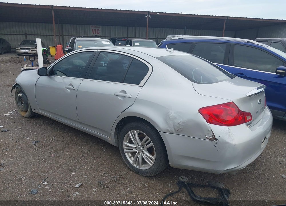 2011 INFINITI G25X VIN: JN1DV6AR1BM451827
