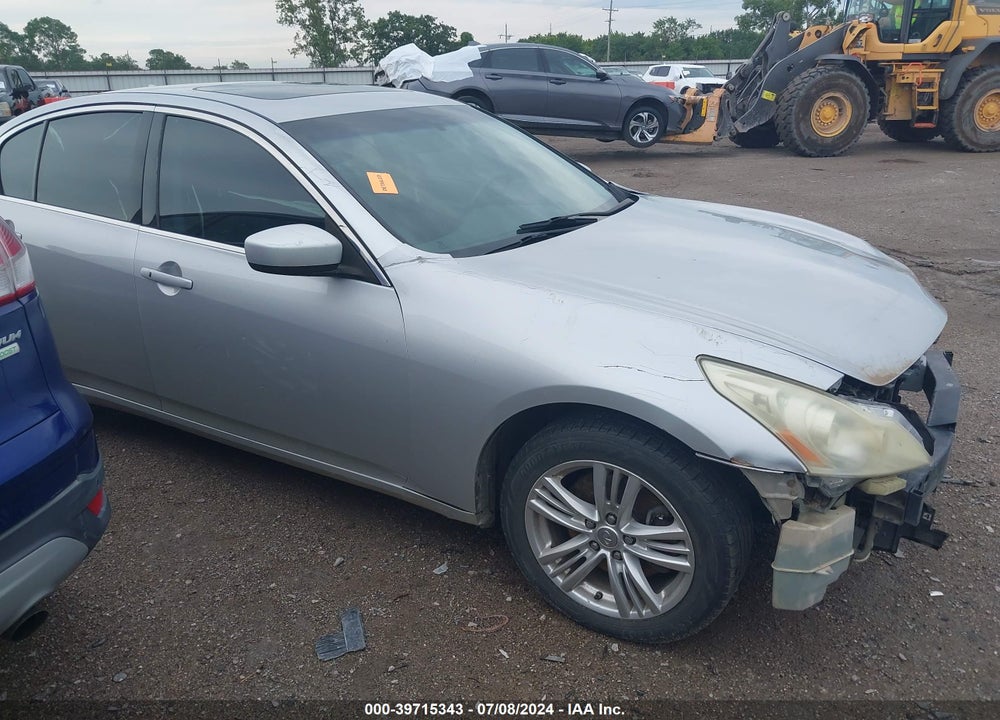 2011 INFINITI G25X VIN: JN1DV6AR1BM451827