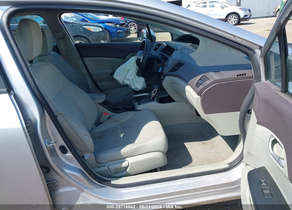 2012 HONDA CIVIC LX VIN: 19XFB2F5XCE087761