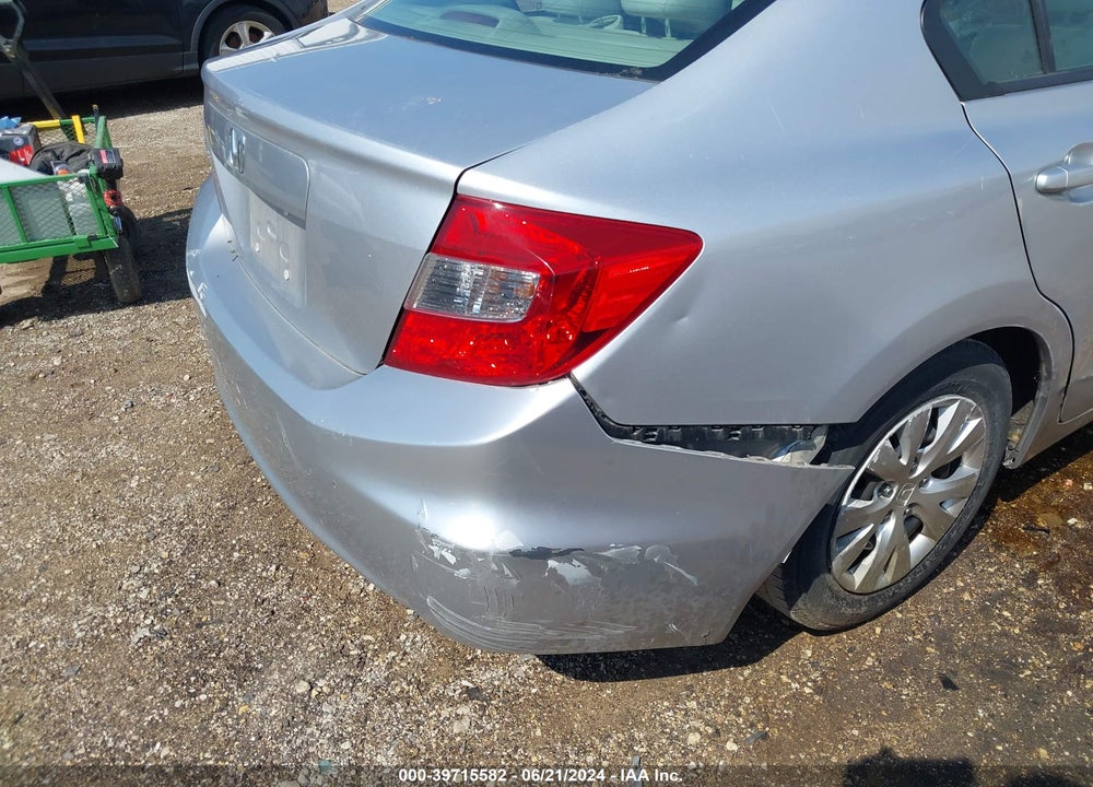 2012 HONDA CIVIC LX VIN: 19XFB2F5XCE087761