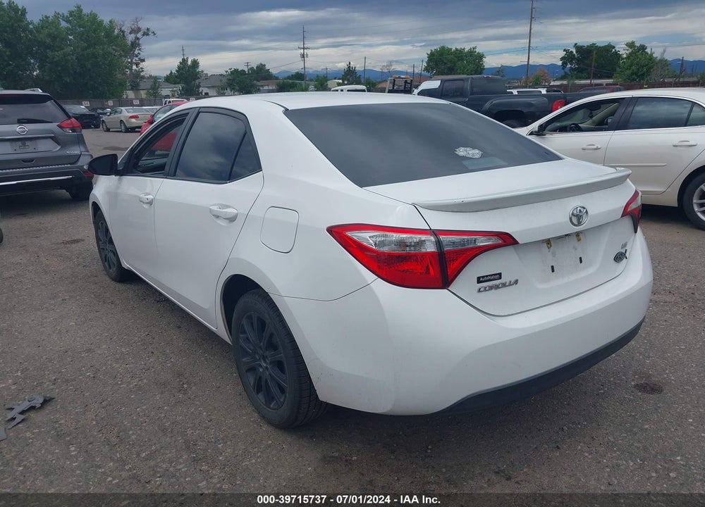 2016 TOYOTA COROLLA LE VIN: 2T1BURHE4GC692555