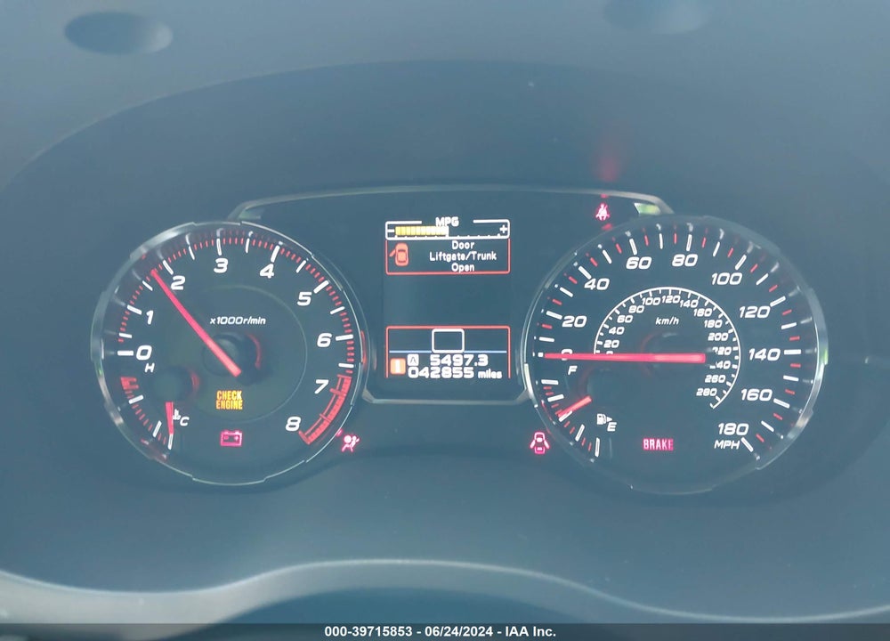 2020 SUBARU WRX VIN: JF1VA1A67L9801994