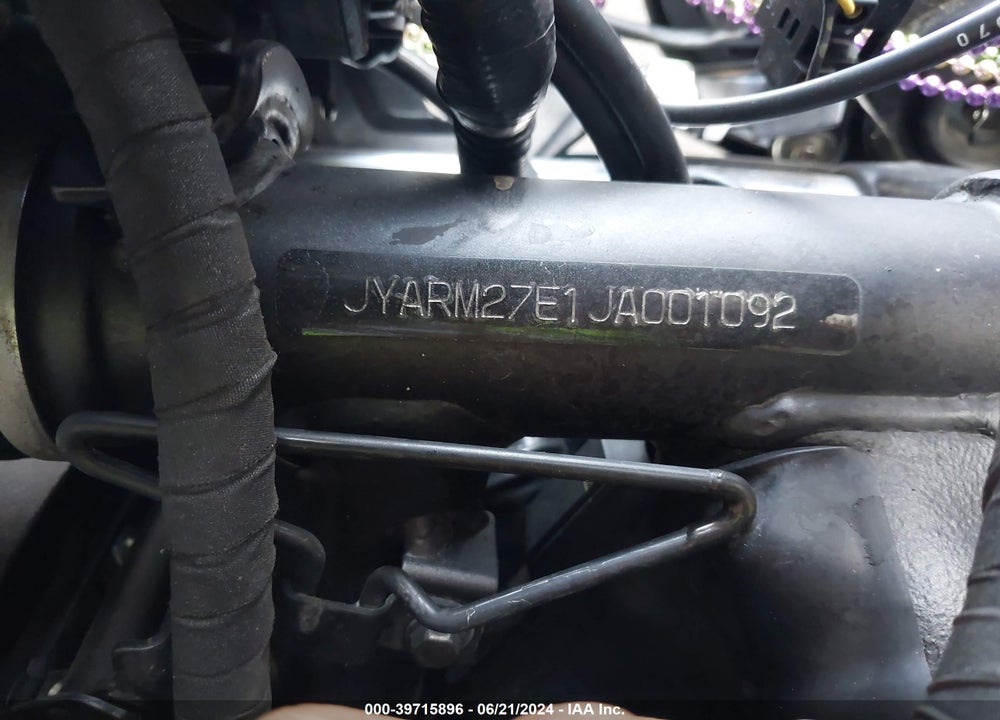 2018 YAMAHA MT07 VIN: JYARM27E1JA001092