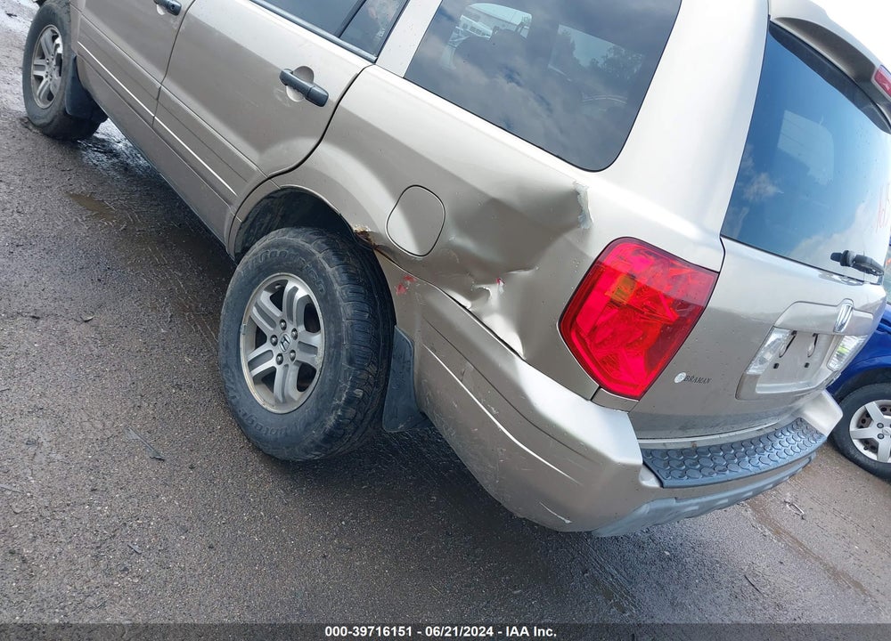 2005 HONDA PILOT VIN: 5FNYF18485B008595