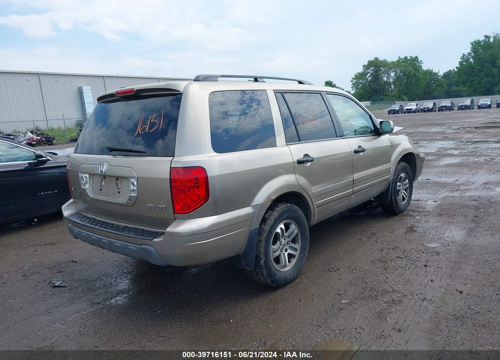 2005 HONDA PILOT VIN: 5FNYF18485B008595