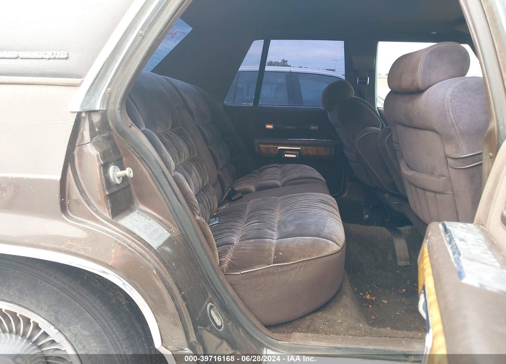 1986 MERCURY GRAND MARQUIS VIN: 2MEBP95F3GX703866