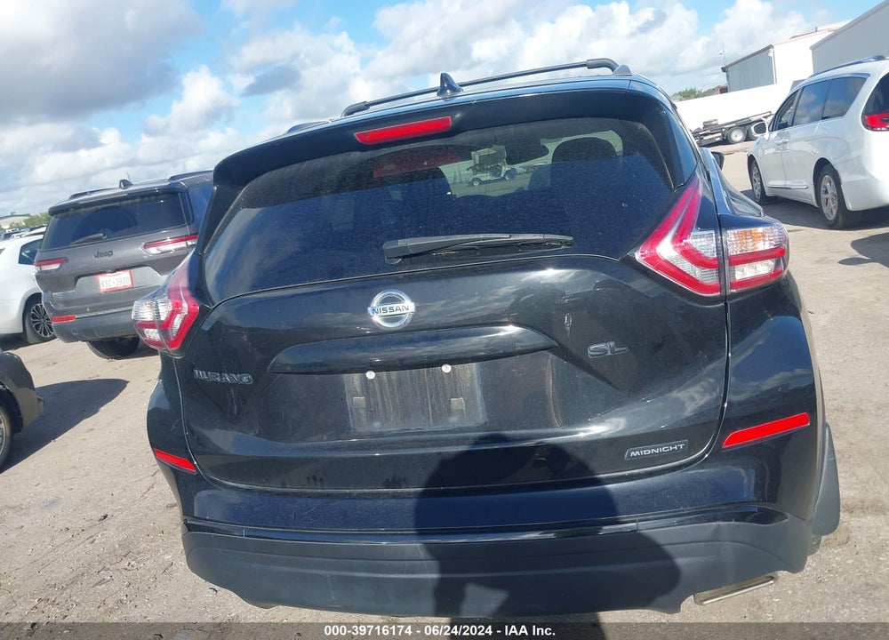 2018 NISSAN MURANO SL VIN: 5N1AZ2MG8JN184083
