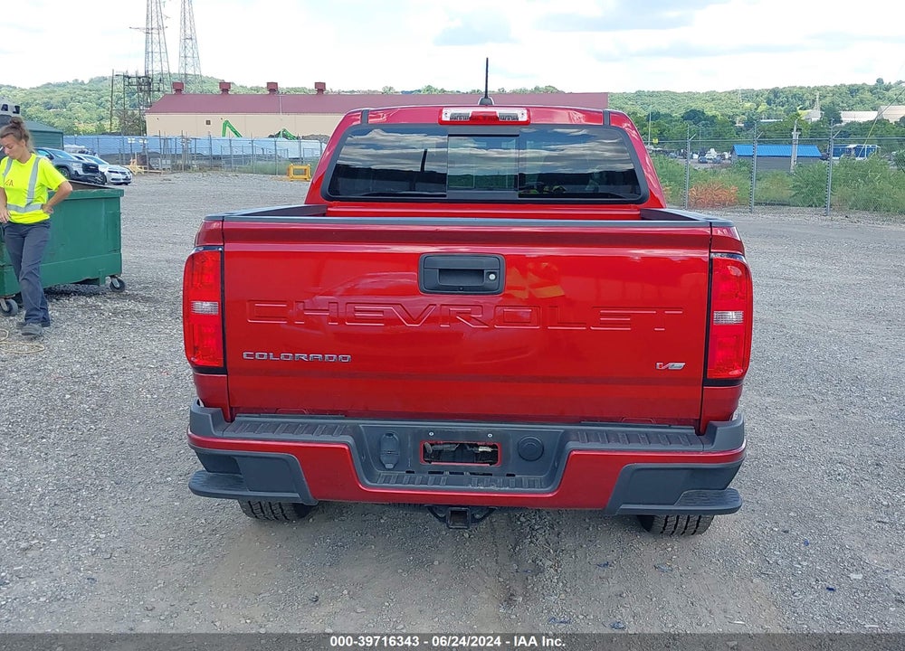 2021 CHEVROLET COLORADO 4WD SHORT BOX LT VIN: 1GCGTCENOM1212098