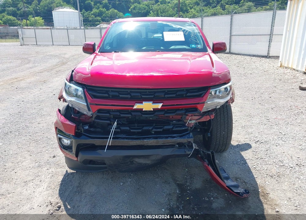 2021 CHEVROLET COLORADO 4WD SHORT BOX LT VIN: 1GCGTCENOM1212098