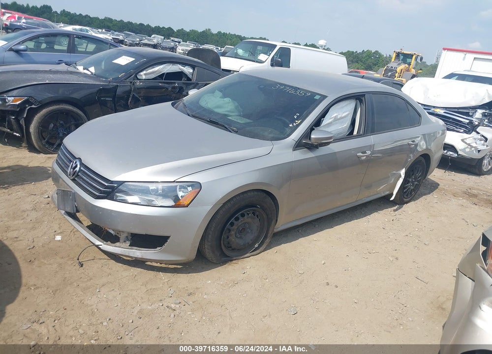 2014 VOLKSWAGEN PASSAT 2.5L S VIN: 1VWAP7A37EC011498