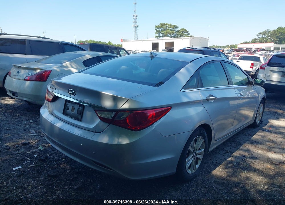 2013 HYUNDAI SONATA GLS VIN: 5NPEB4ACXDH690512