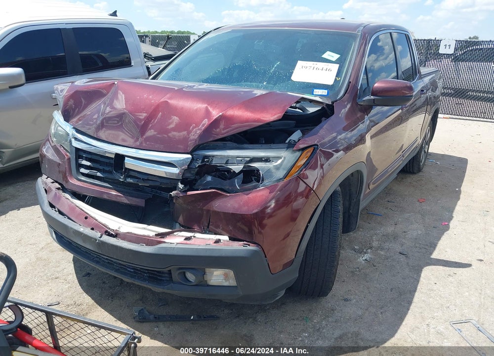 2018 HONDA RIDGELINE RTL-T VIN: 5FPYK2F67JB000687