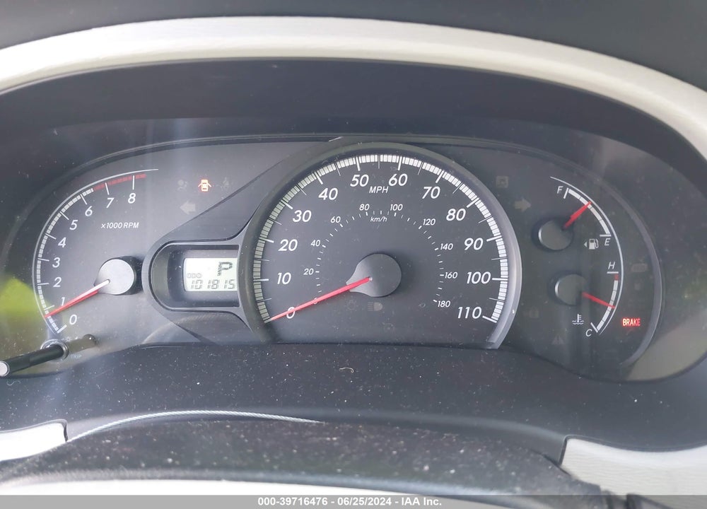 2013 TOYOTA SIENNA LE V6 8 PASSENGER VIN: 5TDKK3DC0DS307793