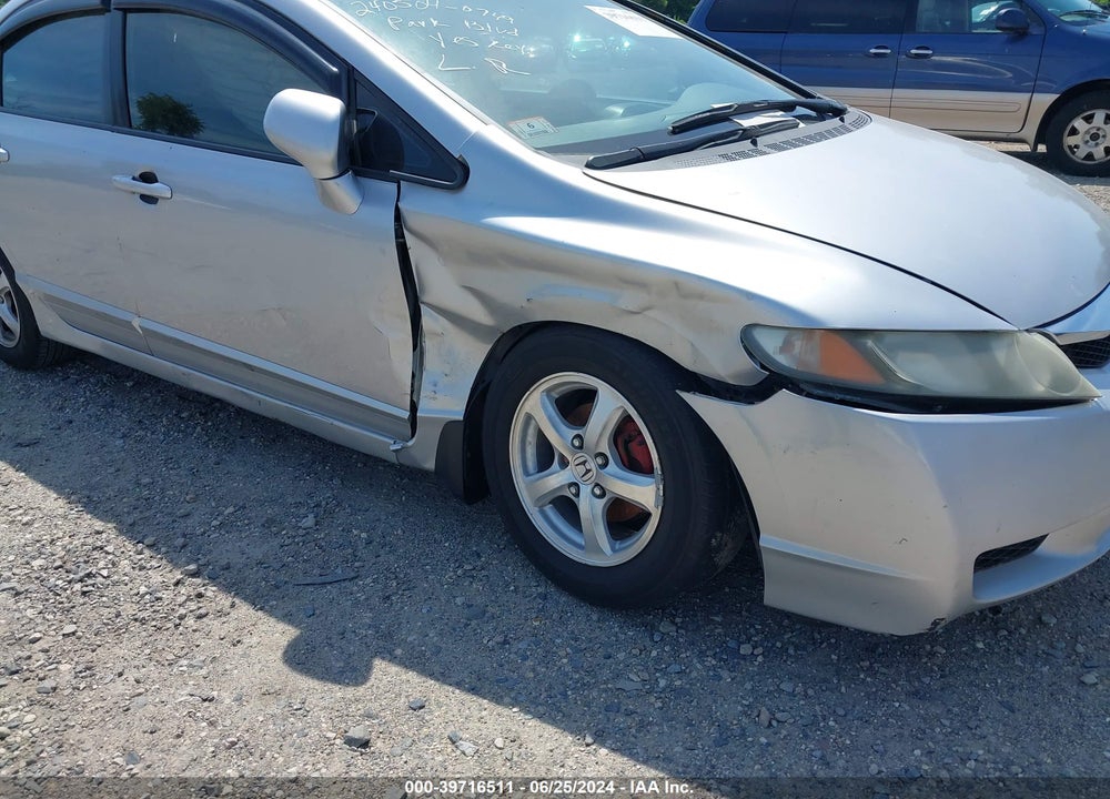 2009 HONDA CIVIC LX VIN: 2HGFA165X9H539607