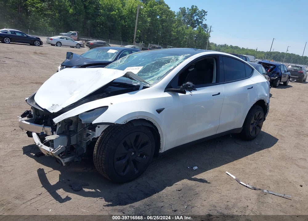 2021 TESLA MODEL Y LONG RANGE DUAL MOTOR ALL-WHEEL DRIVE VIN: 5YJYGDEE4MF082347