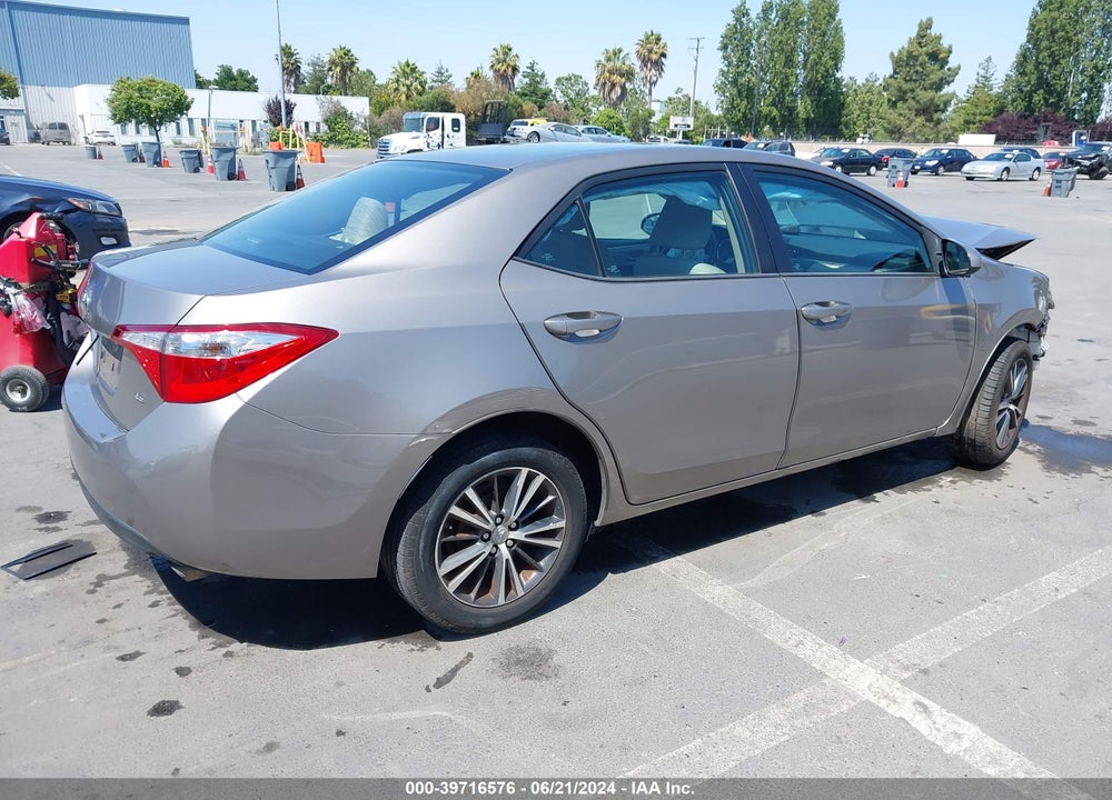 2016 TOYOTA COROLLA LE PLUS VIN: 5YFBURHE4GP444256