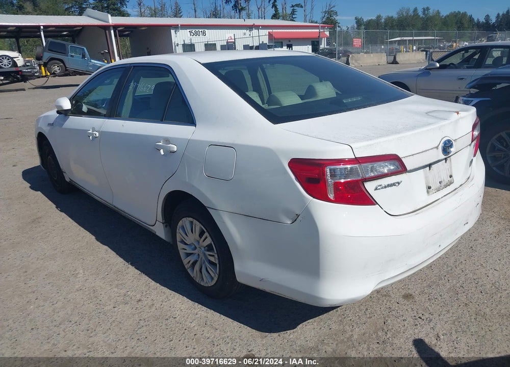 2013 TOYOTA CAMRY HYBRID LE VIN: 4T1BD1FK8DU087863