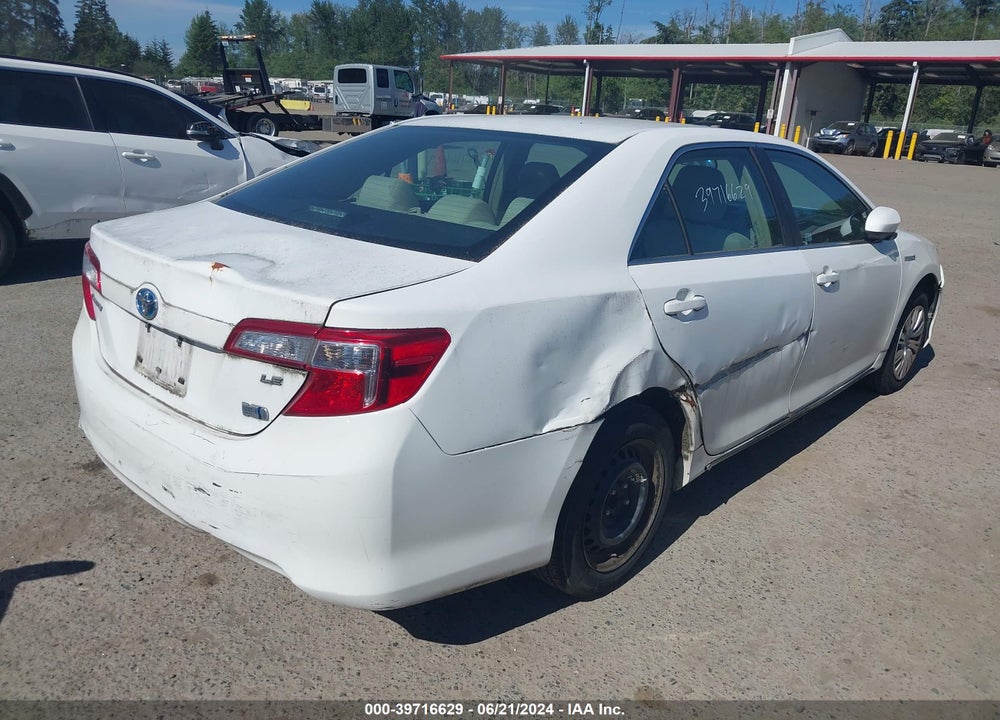 2013 TOYOTA CAMRY HYBRID LE VIN: 4T1BD1FK8DU087863