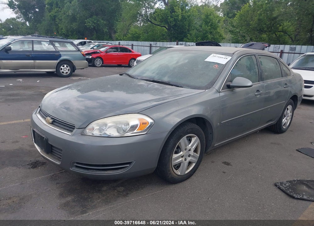 2008 CHEVROLET IMPALA LS VIN: 2G1WB58K681221697