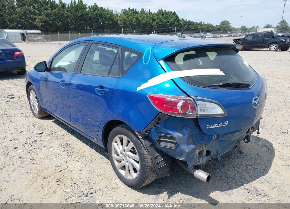 2012 MAZDA 3 I TOURING VIN: JM1BL1L89C1632100
