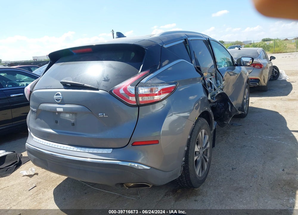2018 NISSAN MURANO SL VIN: 5N1AZ2MG2JN160202