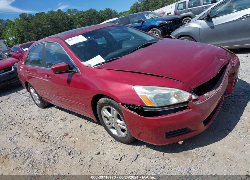 2007 HONDA ACCORD 2.4 EX VIN: 1HGCM56737A084498