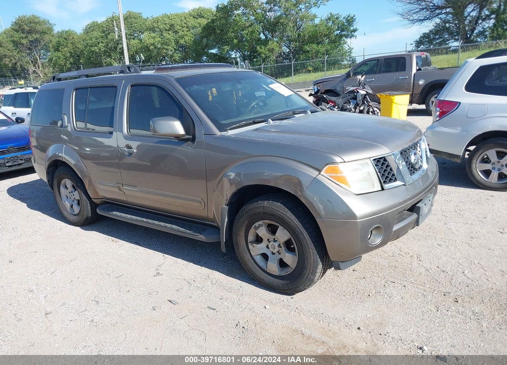 2006 NISSAN PATHFINDER SE VIN: 5N1AR18W46C637663