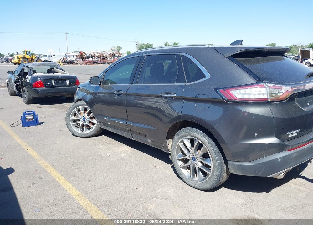 2016 FORD EDGE TITANIUM VIN: 2FMPK4K84GBB78355