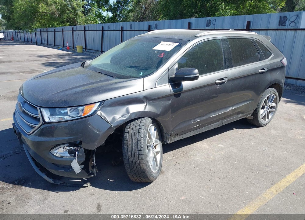 2016 FORD EDGE TITANIUM VIN: 2FMPK4K84GBB78355