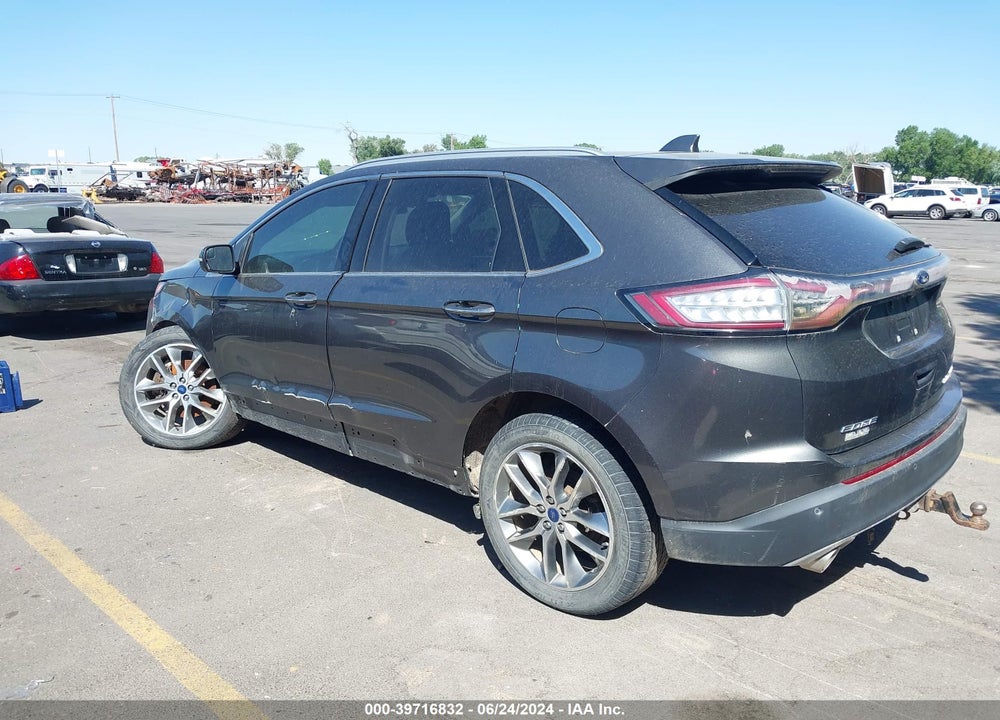 2016 FORD EDGE TITANIUM VIN: 2FMPK4K84GBB78355