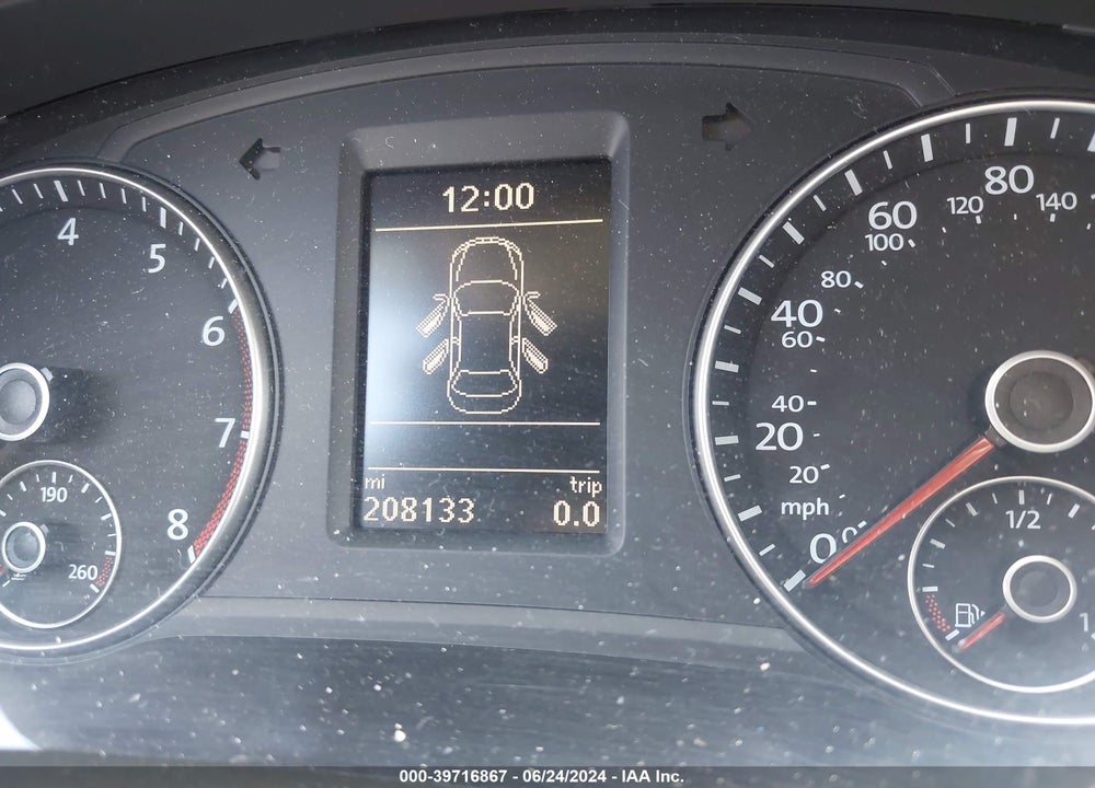 2013 VOLKSWAGEN PASSAT 2.5L SE VIN: 1VWBH7A38DC003653