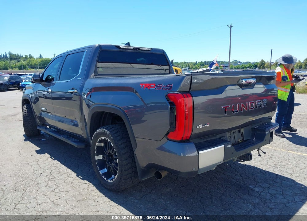 2022 TOYOTA TUNDRA LIMITED VIN: 5TFJA5DB8NX022501