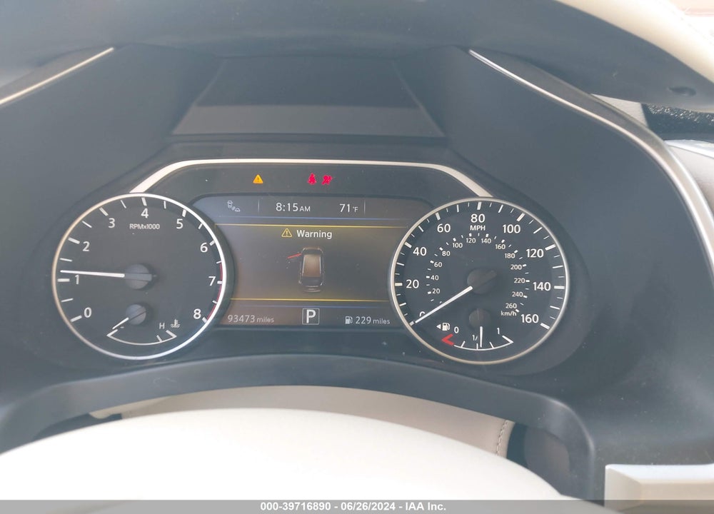 2015 NISSAN MURANO SL VIN: 5N1AZ2MH7FN219289