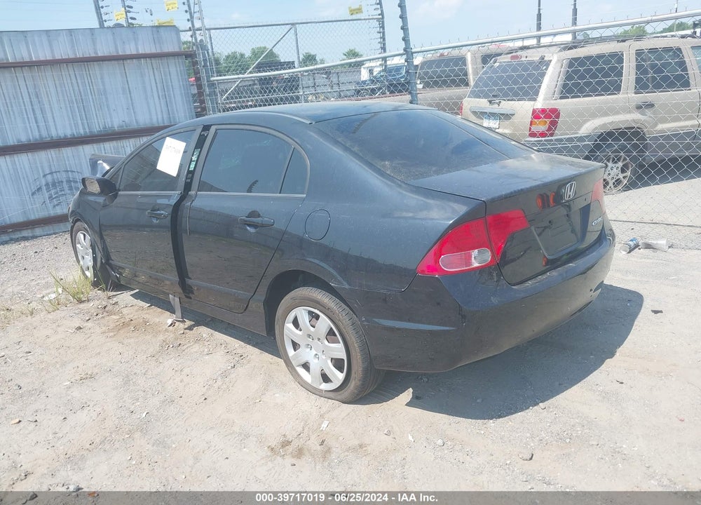 2008 HONDA CIVIC LX VIN: 1HGFA15578L043442