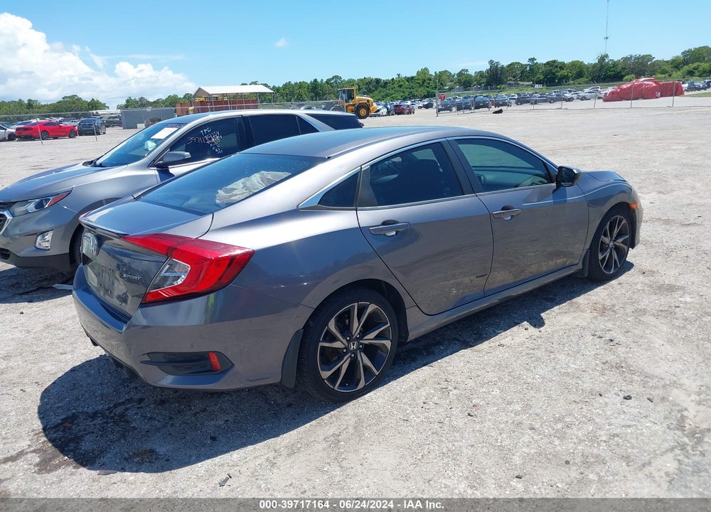 2019 HONDA CIVIC SPORT VIN: 2HGFC2F87KH555540