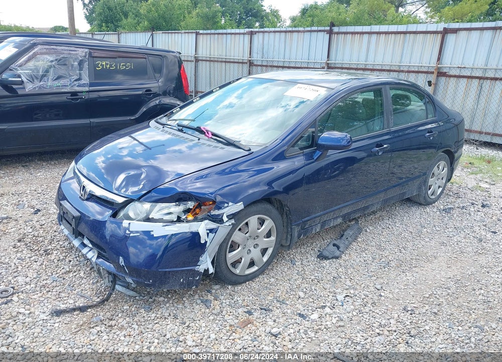 2008 HONDA CIVIC LX VIN: 1HGFA16598L112744
