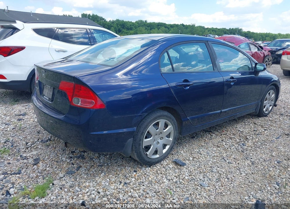 2008 HONDA CIVIC LX VIN: 1HGFA16598L112744