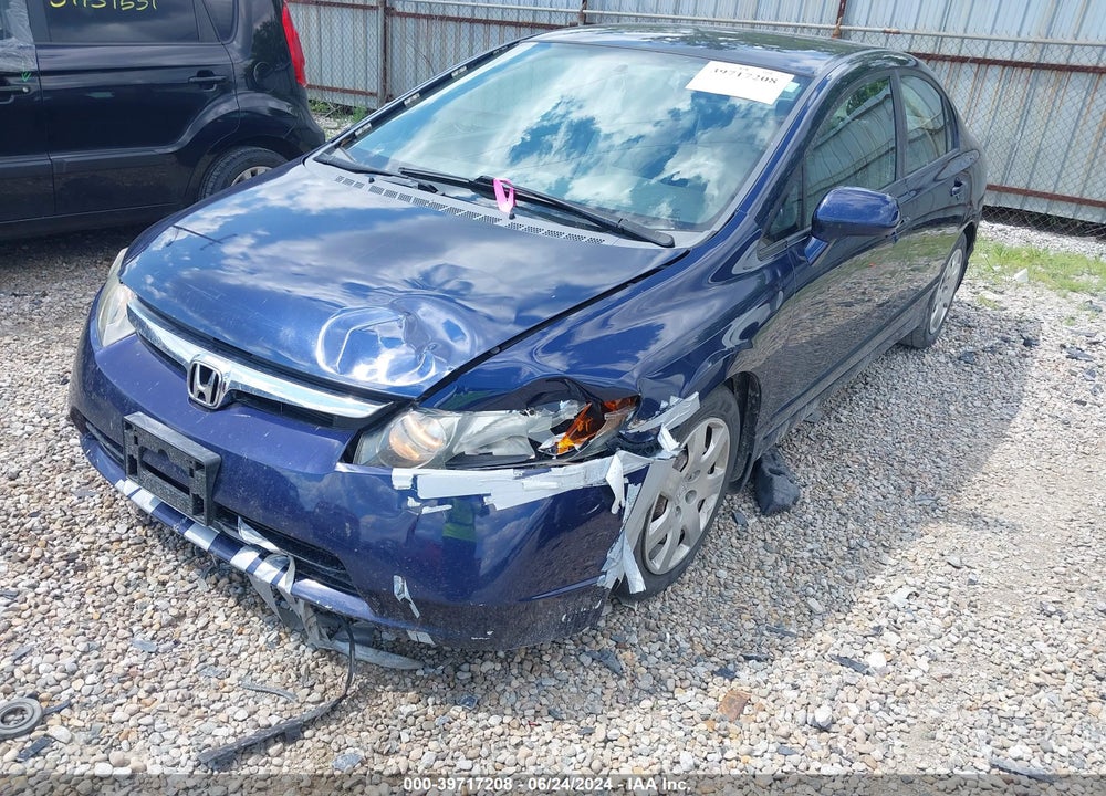 2008 HONDA CIVIC LX VIN: 1HGFA16598L112744