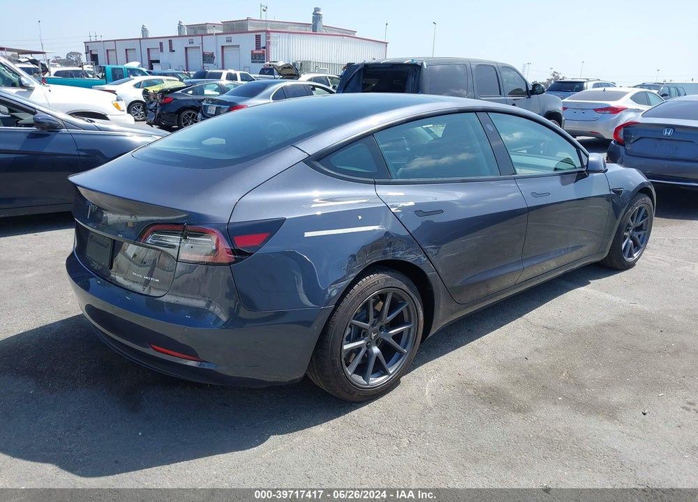 2022 TESLA MODEL 3 LONG RANGE DUAL MOTOR ALL-WHEEL DRIVE VIN: 5YJ3E1EB8NF171442