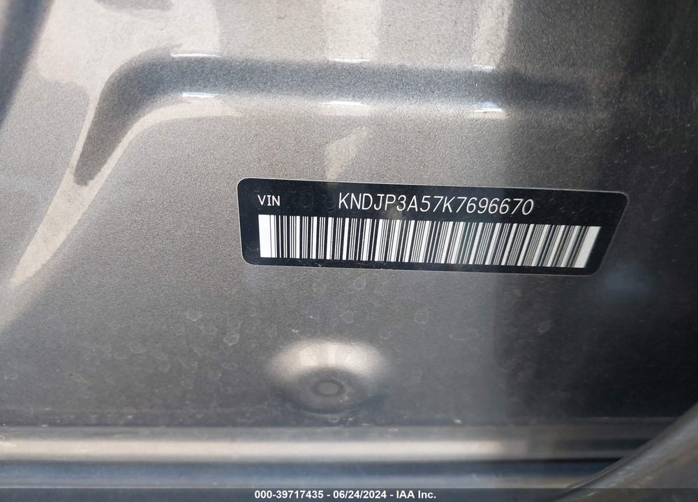 2019 KIA SOUL VIN: KNDJP3A57K7696670