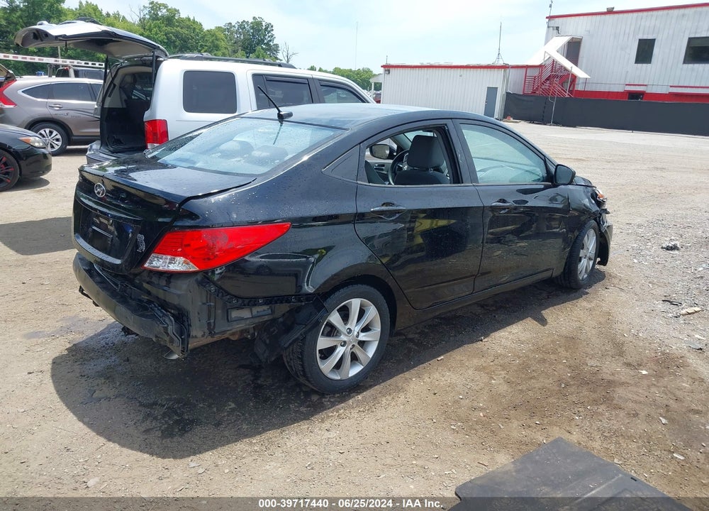 2013 HYUNDAI ACCENT GLS VIN: KMHCU4AE3DU377998